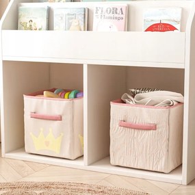 Półka na książki dla dzieci – Wolnostojąca szafka na zabawki typu biblioteczka, 80 cm