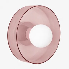 Kinkiet Ścienny Do Łazienki Jaxal Różowa & Ø25 Cm - Sklum