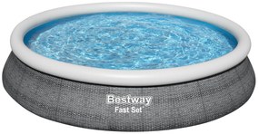 Basen rozporowy Fast Set szary 457 x 84 cm 9677 l BESTWAY