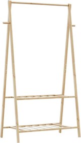 Wieszak na ubrania z 2 półkami 96cm L0-A41