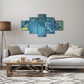 Obraz - Liście roślin tropikalnych (125x70 cm)