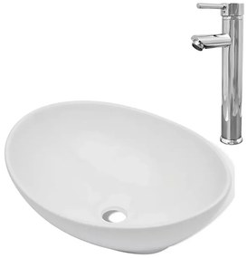 Komplet umywalki nablatowej z baterią - Leli 5X