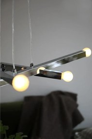 Metalowa lampa wisząca w kolorze srebra Stack – Markslöjd