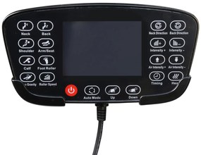 SOLARIA fotel wypoczynkowy z funkcją masażu i podgrzewania, kremowy / popielaty