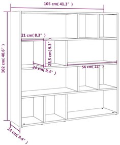 Biały otwarty regał na książki A7-T25