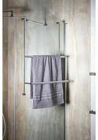 SAPHO 1301-09 wiszący uchwyt na ręczniki do kabiny prysznicowej 60 x 73 x 12,5 cm, srebrny
