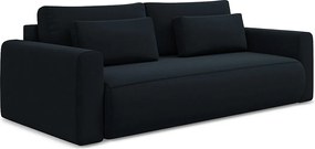 Kanapa 3-osobowa z funkcją spania - z tkaniny welwetowej - królewski niebieski - KAPUA