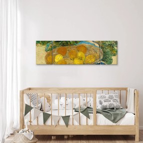 Obraz - Vincent van Gogh, Still Life of  Oranges and Lemons with  Blue Gloves, reprodukcje (170x50 cm)