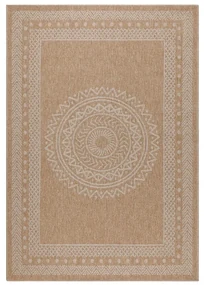 Chodnik odpowiedni na zewnątrz w naturalnym kolorze 80x250 cm Dhaka – Ayyildiz Carpets