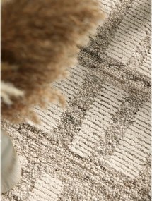 Kremowy wełniany dywan tkany ręcznie 160x230 cm Boho 1.0 Linara – Vikosa
