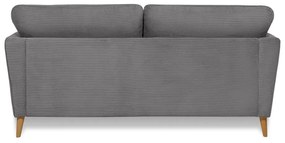 Ciemnoszara sztruksowa sofa 170 cm Paris – Scandic