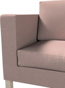 Pokrowiec na sofę Karlanda 2-osobową nierozkładaną, krótki kolor różowy tkanina strukturalna