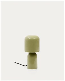 Zielona lampa stołowa z metalowym kloszem (wysokość 28 cm) Monze – Kave Home