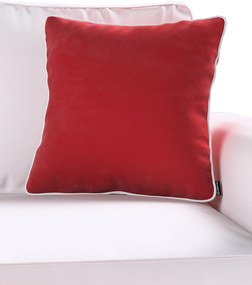 Poszewka Laura na poduszkę kolor czerwony tkanina połyskliwa, welwetowa