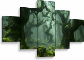 Obraz - Las porośnięty mchem (125x70 cm)