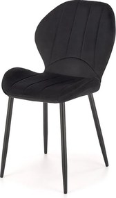 Krzesło tapicerowane K538 VELVET czarne