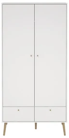 Biała szafa 99x200 cm Bodo – Tvilum