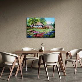 Obraz na szkle - Domek (70x50 cm)