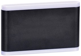 Czarny nowoczesny kinkiet zewnętrzny LED - S333 P8-R68