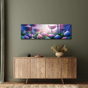 Obraz - Grzyby w pełni księżyca, grafika (170x50 cm)