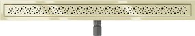 Mexen Flat M12 odpływ liniowy 90 cm, złoty - 1521090-15