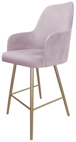 Hoker krzesło barowe Westa podstawa złota MG55