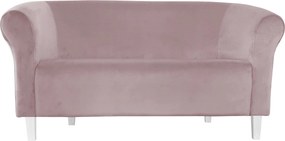 Sofa Milo tkanina Welur : Kolor nogi - Biała, Kolor tkaniny - VELVET - MG55, Typ tkaniny - Velvet, Wysokość nogi - 15 cm