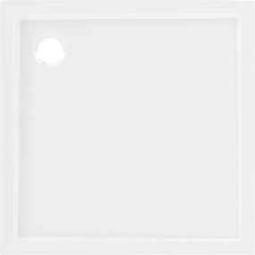 Mexen Flow brodzik kwadratowy slim 100 x 100 cm, biały połysk - 46S101010