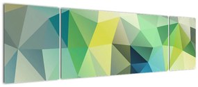 Obraz abstrakcji geometrycznej (170x50 cm)