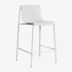 Wysoki Stołek Ogrodowy Z Polipropylenu Ismene Gardenia Biel & ↑65 Cm - Sklum