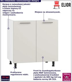 Szafka pod zlewozmywak kaszmirowa A7-K01