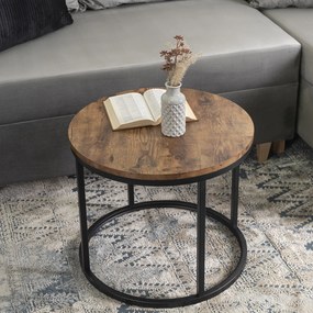 Stolik Kawowy TIM 53 cm Dąb Rustykalny Nowoczesny Loft