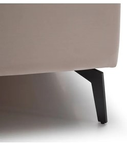 Beżowe tapicerowane łóżko dwuosobowe ze schowkiem i stelażem 180x200 cm La Maison – Meise Möbel