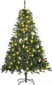 Homcom Choinka 180 Cm Jodła 200 LED 745 Gałęzi | Aosom PL