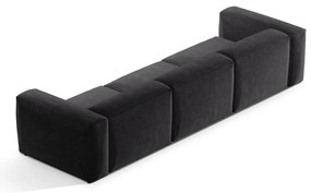 Ciemnoszara sztruksowa sofa 364 cm Bergano – Cosmopolitan Design