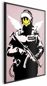 Plakat Policjant 21x30 cm z ramą czarną bez marginesu ARTGEIST B