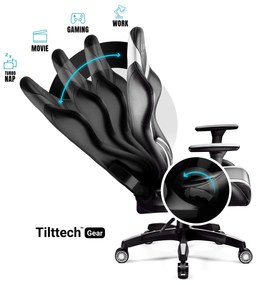 Fotel gamingowy Diablo X-Horn 2.0 King Size, czarno-biały