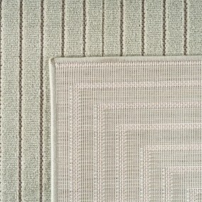 Dywan uniwersalny Nova 3D Geometria oliwkowy koło 80 cm x 80 cm