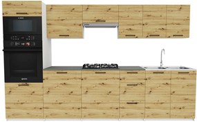 Komplet mebli kuchenne dąb artisan  T5-W09