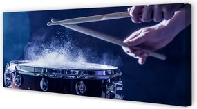 Obraz drukowany na płótnie Rytmiczne Uderzenie Perkusji