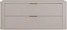 Szafka łazienkowa, kaszmir, uchwyt złoty, 41,5 x 120 x 51,7 cm