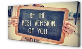 Obraz na płótnie Drewniana Tabliczka z Napisem