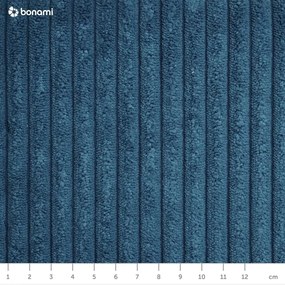 Ciemnoniebieska sztruksowa sofa 274 cm Leonard – Bobochic Paris