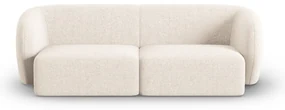 Beżowa sofa z tkaniny szenilowej 188 cm Paolo – Milo Casa