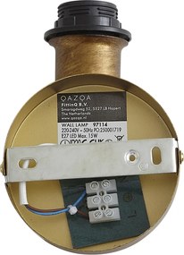 W stylu vintage lampa ścienna złota bez klosza - Matt