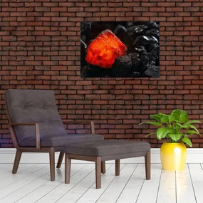 Obraz - świecący minerał (70x50 cm)