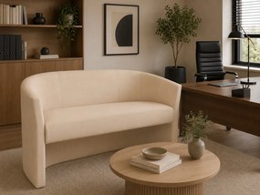 Sofa CLUB tapicerowana : Kolor tkaniny - EKO-SKÓRA - 18D, Typ tkaniny - Eko-skóra
