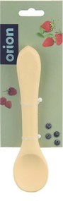 Żółta łyżeczka dla dzieci z silikonu – Orion