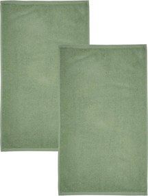 Zielone bawełniane ręczniki szybkoschnące frotte zestaw 8 szt. Quick Dry – Catherine Lansfield