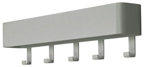 Szarozielony metalowy wieszak ścienny z półką 52 cm Dax Play – Spinder Design